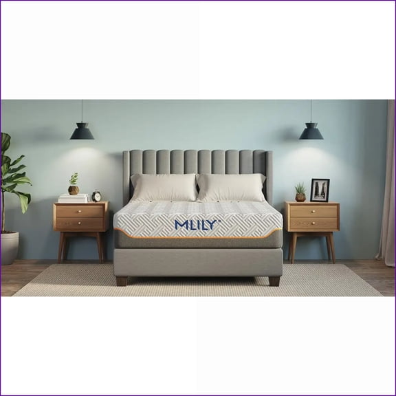 Mattresses - MLILY Fusion Supreme 11.5" Hybrid Medium King Luxury Mattress | Foam+Spring | White