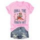 thumbnail image 4 of Blusas de Manga Corta para las Mujeres Divertida Impresión Cuello Redondo Camiseta Vintage, Blusas de Primavera para las Mujeres, 4 of 4