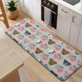thumbnail image 5 of Cute Pitbull Terriers Dog and Flower Kitchen Rug Mat,Kitchen Runner Rugs Non Skid Washable,Decorative Kitchen Floor Mats for Kitchen,Sink,Laundry,17"x47.2", 5 of 7