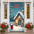 thumbnail image 3 of Winter Theme Happy Holidays Banner Festive Design Christmas Decor Snowy Scene for Holiday Celebration Indoor Display Seasonal Decoration, 3 of 9