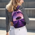 thumbnail image 5 of Fotbe Lavender Field Sunset Mochila de Lona con Estampado, Mochila Duradera, Mochila Versátil de Alta Calidad, Mochila Compacta Vintage-Small, 5 of 5