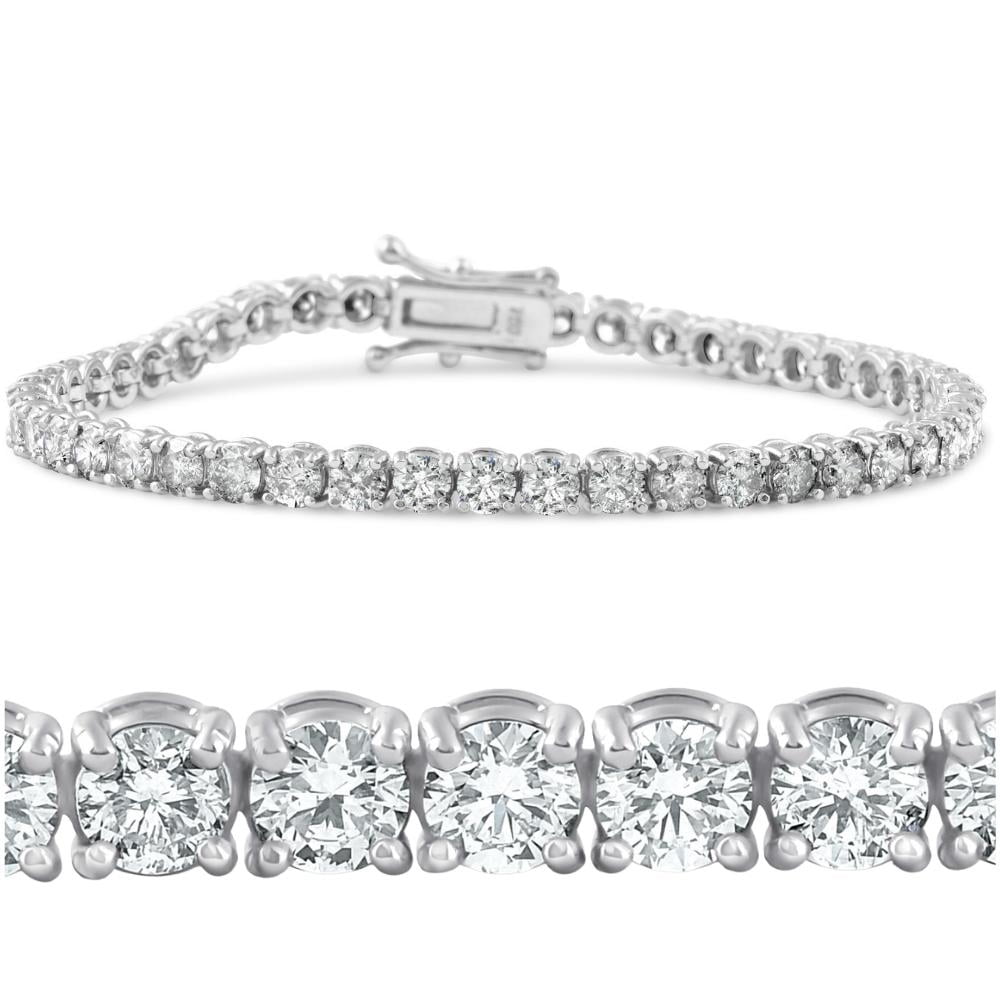 6.25Ct Round Cut Diamond Tennis Bracelets For Women's In 14K Two Tone Gold Over