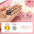 thumbnail image 2 of Uxcell 2880 Piezas de Rhinestone Hotfix Flatback de 2 mm, Gemas Redondas de Resina para Manualidades, Ropa, Decoración DIY, Arte de Uñas, (SS6, Dorado), 2 of 7