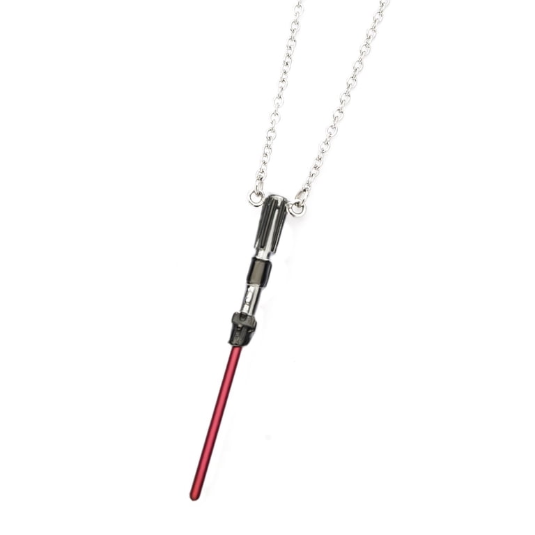 Lightsaber Darth Vader starwars ネックレス Star Wars SWDVLSNK01 Darth Vader Lightsaber Stainless Steel