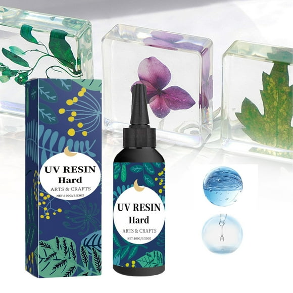 Resin Uv Glue Clearance! Hilingoto Resin Uv Glue, Hard Resin Clear Curing Resin for Jewelry Making Craft Resin Epoxy Hard Glue No Need to Mix Quick Curved 200Ml, Handmade Tape Clearance Sales