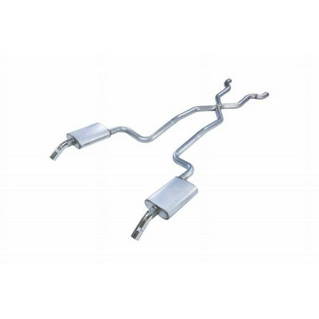 Pypes Exhaust Crossmember Back X-Pipe 74-81 Corvette C3 Split Rear Dual Exit
