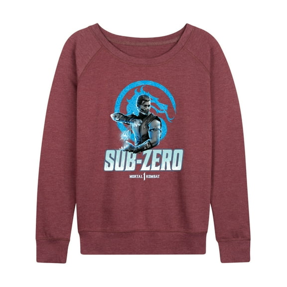 Mortal Kombat - Sub Zero Mk1 - Women's Lightweight French Terry Long Sleeve Shirt