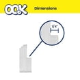 thumbnail image 3 of Ook Mirror Holders for 1/4" Depth, 20 lbs, Acrylic, Clear, Clear, 8 pack, 3 of 14