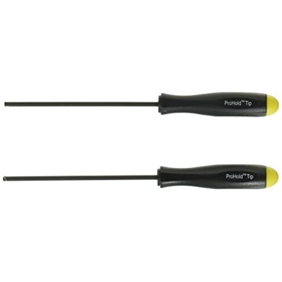 2pcs 5/64" Hex (Allen) Prohold® Tip Ball End Screwdriver, Protanium® High Torque Steel With Proguard™ Finish, 4.8" Long - Bondhus® USA