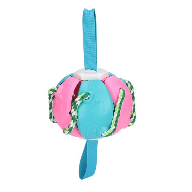 Flying Dog Ball, Portable Flattened Interactive Plastic Rebounding Multi Functional Dog Flying Saucer Ball For Pet For Outdoor Blue,Red,Yellow Blue, Blue,Red Green
