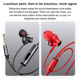 thumbnail image 3 of In-Ear Earbud USB Type C Headphones ,Stereo Bass Noise Cancelling Headphones with Mic RED, 3 of 8