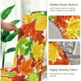 thumbnail image 4 of Fall Autumn Leaves Dining Chair Covers Set of 4 Spandex Stretch Seat Cover for Home Decorations Restaurant, 4 of 6