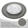 thumbnail image 4 of Uxcell 6pcs Round Braided Placemats 14" Non-Slip Round Table Mats for Dining Tables Washable Heat Insulation Woven Placemats, Black Grey, 4 of 7