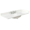 thumbnail image 3 of Beckett 48" White Single Vanity & White Quartz Top (3-Hole) & Gold Trim, 3 of 5