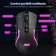 thumbnail image 3 of Mouse Gaming AOC Negro con 7 Botones Programables e Iluminación RGB, 3 of 6