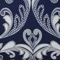 thumbnail image 2 of Style 212 Dolce Silver and Navy Polyester 10-Piece King Comforter Set, traditional themed, for Men and Women, OEKO-TEX Certified Confidence, 2 of 3