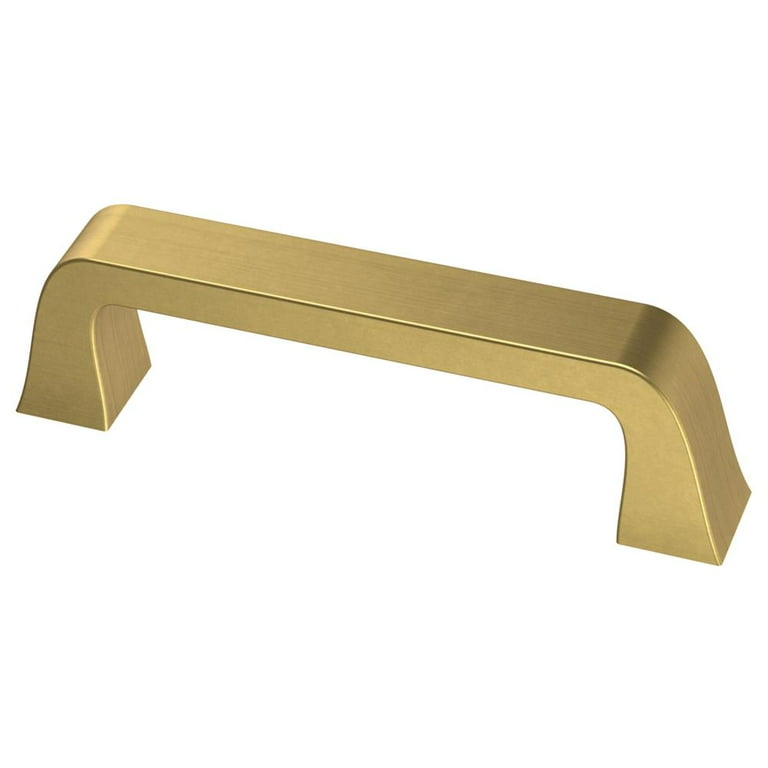 Classic Elegance 3 in. (76mm) Center-to-Center Brushed Brass Drawer Pull Classic Elegance 3 in. (76mm) Center-to-Center Brushed Brass Drawer Pull
