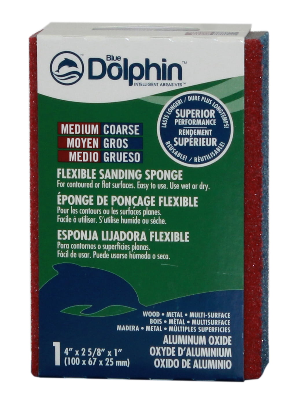 Sanding Sponge Medium/Coarse (4" x 2 5/8") 1" thickness