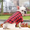 thumbnail image 4 of 3Piece Plaid Pet Shirt Dog Polo Shirts with Bow Tie Classical Buffalo Pet Clothes Breathable Cats T-Shirt for Small Medium Dogs Puppy 3Colors L, 4 of 4