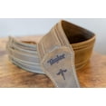 thumbnail image 4 of Taylor 4110-30 Wings Distressed Leather 3 in. Guitar Strap - Dark Brown, 4 of 9