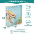thumbnail image 5 of Turtle Fish Sea Waterweed 3 Ring Binders 1.5 inch Hardcover File Folders with Interior Pockets A4 Size Organizer for School Office Hospital, 5 of 8