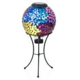 thumbnail image 2 of Alpine Corporation Solar 8" Multi-Color Leaf Gazing Globe with Metal Stand, 2 of 5