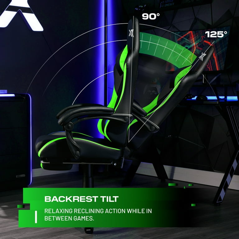 X Rocker Apex PC Gaming Chair with Massage Function and Footrest
