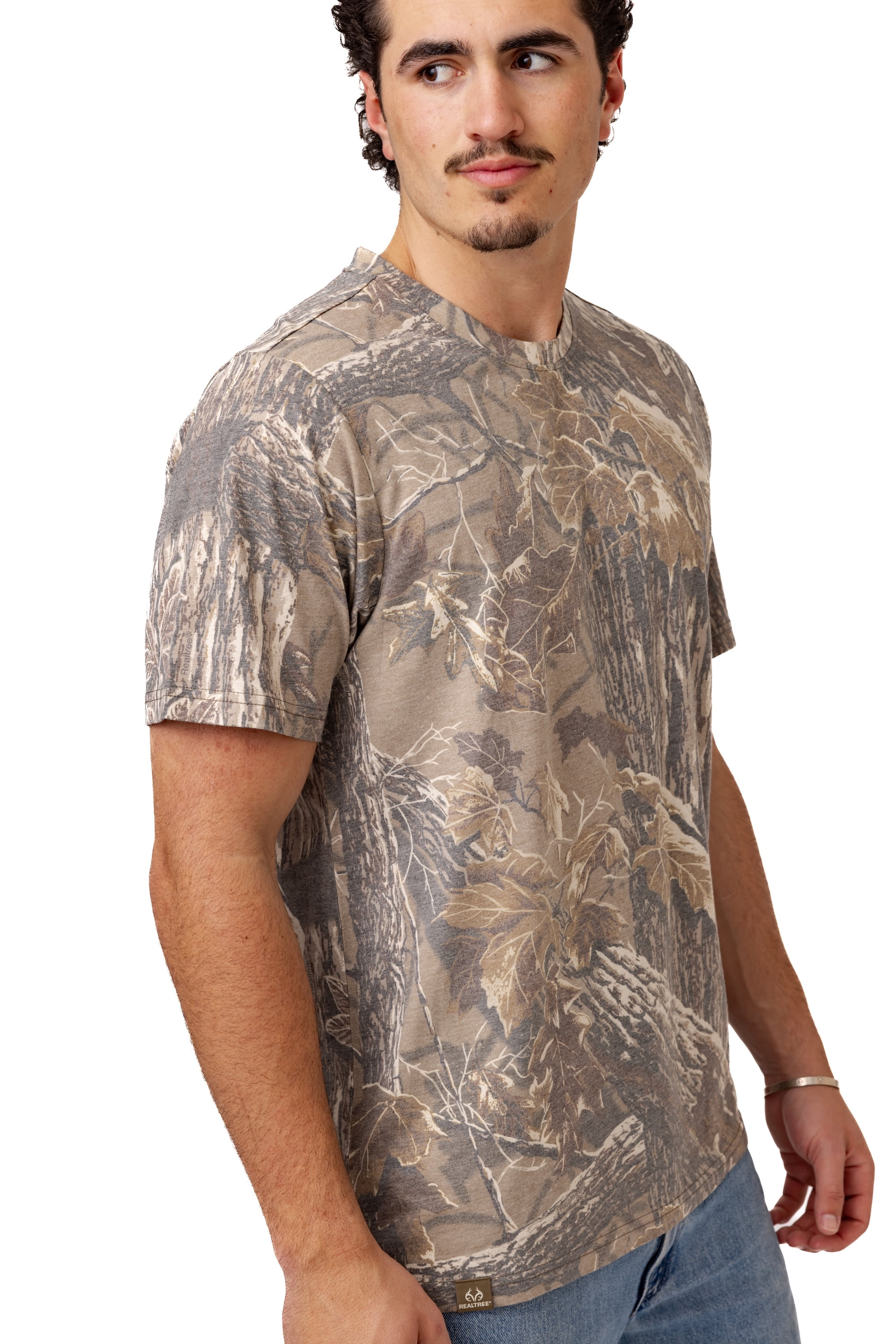 Realtree Camo Tri-Blend Short Sleeve Shirt – Lightweight & Soft, Outdoor & Hunting Apparel​ | S-5XL