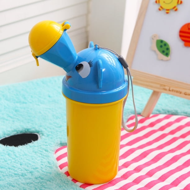 Orinal portátil para bebés y niños, inodoro de emergencia para acampar, viajes en coche y entrenamiento de orinal para niños (niño)