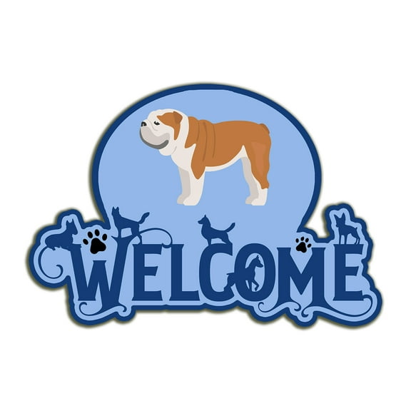 English Bulldog #1 Welcome Door Hanger Decoration