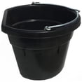 thumbnail image 1 of Tuff Stuff Products 458195690 18 qt. Rb-FB18 Rubber Flatback Bucket, 1 of 1