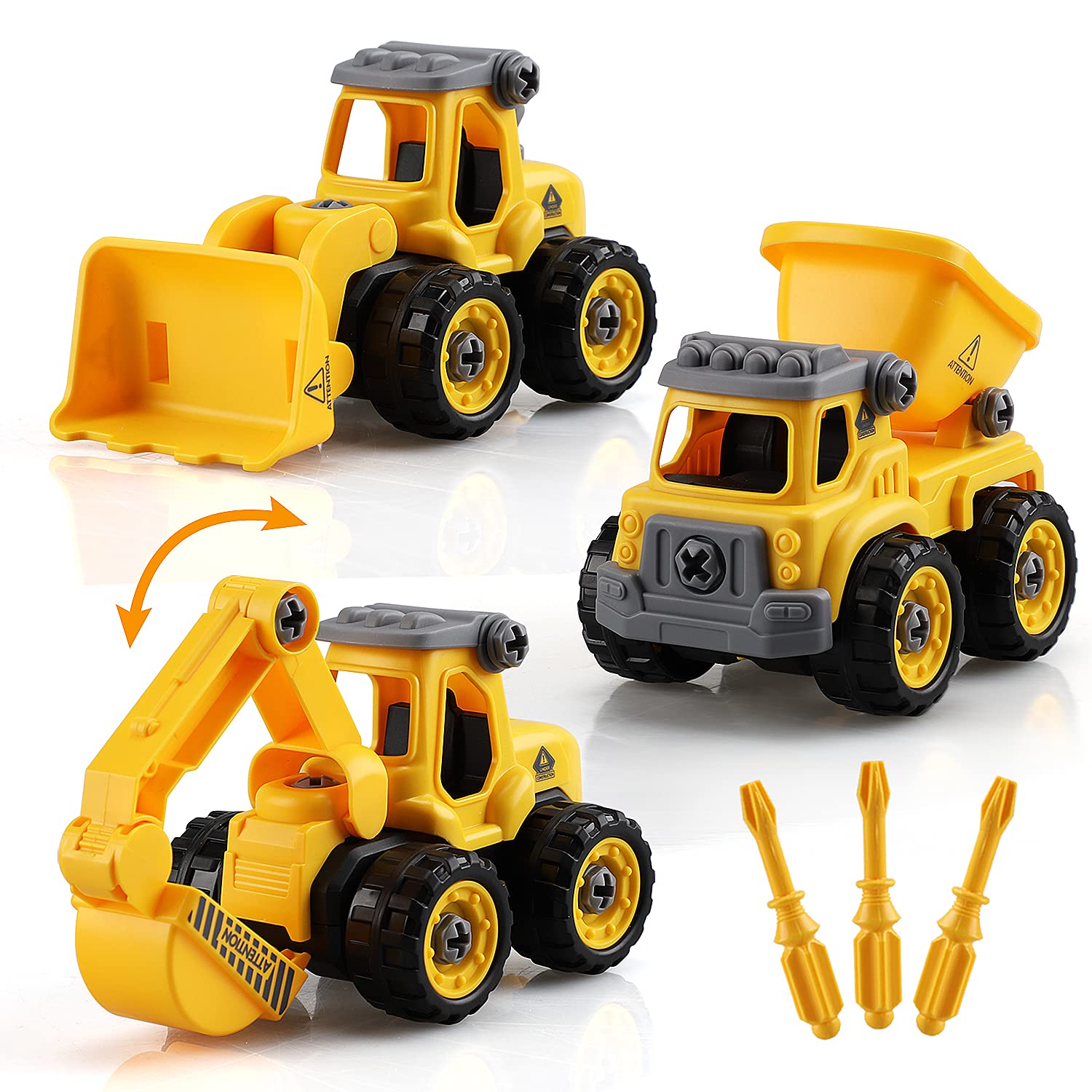 Toy Life Constructions Toys Play Vehicles, 3-8 Yrs, 3 Count