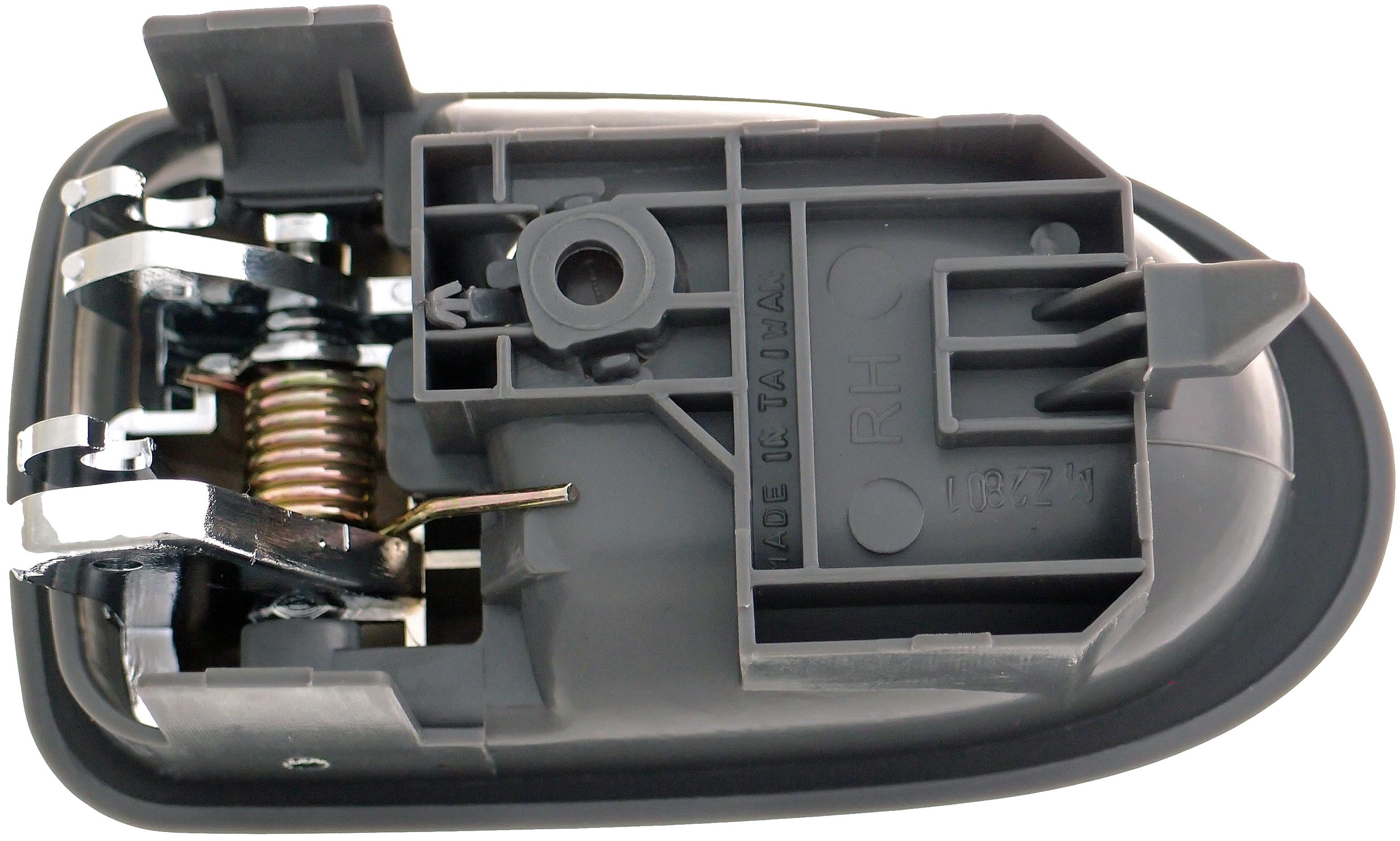 Dorman 83623 Front Passenger Side Interior Door Handle for Specific Mazda Models, Chrome Lever; Gray Housing