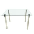 thumbnail image 5 of DEELLEEO 110CM clear color dining table set-table, 5 of 5
