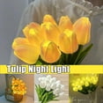 thumbnail image 3 of ZOUBAOQ Tulips Artificial Flowers LED Night Light Bouquet Light U2 Decoration D4J6, 3 of 9