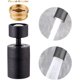 thumbnail image 2 of ¡Novedad de 2021! Cabezal flexible móvil para cocina, cabezal giratorio 360 para grifo, repuesto para cabezal pulverizador, ducha antisalpicaduras y ahorro de agua Fa Feliz Sencillez, 2 of 5