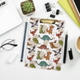 thumbnail image 6 of FMSHPON Camo Dino Dinosaurs Clipboard Hardboard Wood Nursing Clip Board and Pull for Standard A4 Letter 13x9 inches, 6 of 7