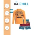 thumbnail image 6 of Big Chill Boys Swim Set - UPF 50+ Long Sleeve Rash Guard and Swim Trunks, 2 Piece Boys Swimsuit Set, 6 of 7