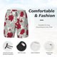 thumbnail image 3 of Fotbe Leaves And Anemone Flowers In Red Grey Traje de Baño para Hombre – Shorts de Natación de Secado Rápido con Forro y Bolsillos-XX-Large, 3 of 6