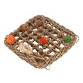 thumbnail image 4 of YIXIGGC Bird Foraging Wall Toy Boredom Relief Seagrass Hand Woven Parrot Climbing Net with Colorful Chewing Toy S XC921-3295, 4 of 9