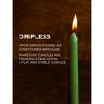 thumbnail image 4 of CANDWAX 12 inch Taper Candles Set of 12 - Dripless and Smokeless Candle Unscented - Slow Burning Candle Sticks Perfect as Dinner Candles and Household Candles - Grass Green Candles Taper, 4 of 6