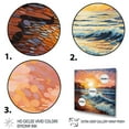 thumbnail image 3 of Designart "Beach Golden Sands Painting II" Nautical & Beach Floater Framed Canvas Print, 3 of 7
