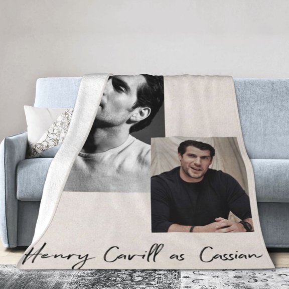 Fuzzy Plush Warm Blanket Henry Cavill Soft Fleece Blankets Superman Actors Throw Blanket For Bed Couch Living Room Office Decoration 30"X40"