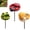 Mix, variant on Unique Animal Watering Stations, Decorative Garden Water Bowl for Birds Bees Butterflies & Small Wildlife, Outdoor Resin Garden Stakes Water Drinker, for Yard Patio Lawn Backyard (#C)