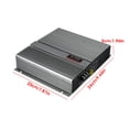 thumbnail image 1 of 2000W 12V 2 Channel Car Amplifier Car-mounted Music Short Circuit Protection Aluminum Alloy Stereo Power Amp Sub Woofer Adjustable Amplifiers, 1 of 9
