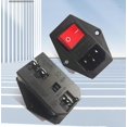 thumbnail image 5 of Conector Empotrable C-14 Enchufe Empotrable 220-250v / 10a Con Interruptor Toma De Audio Iec Toma Empotrable Baobao, 5 of 5