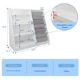 thumbnail image 2 of Hironpal Large 6 Layer Sling Kids Bookshelf, 4 Tier Wooden Children Toy Organizer Cabinet for Playroom Nursery Classroom Library, 2 of 8