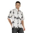thumbnail image 3 of Inkmeso Printed Hawaiian Casual Button-Down Shirt For Men's Half Sleeve Beach Holiday Shirt, 3 of 7