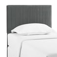 thumbnail image 5 of Modway Keira Velvet Upholstered Twin Headboard in Gray, 5 of 7