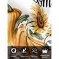 thumbnail image 7 of Orange Pumpkin Fall Cloth Napkins Set of 4 Reusable Dinner Napkins, Thanksgiving Sunflower Autumn Botanical Cocktail Napkin Washable Table Napkins for Wedding/Holiday Party/Baby Shower 20"x20", 7 of 7